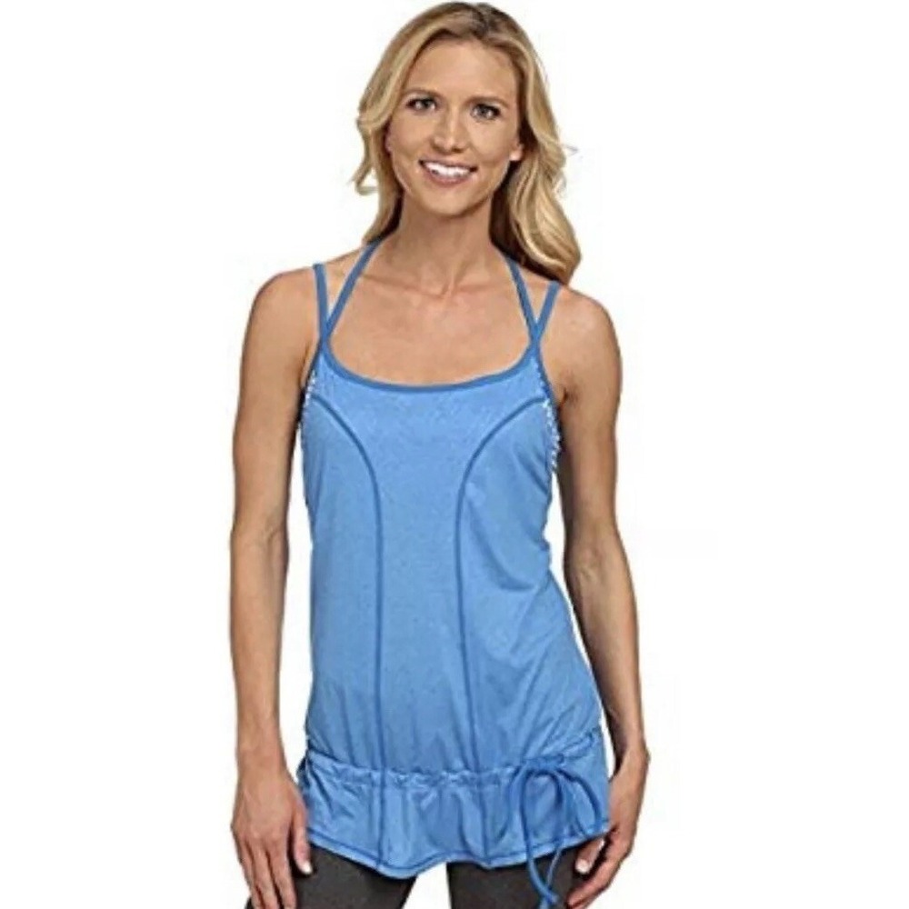 Lucy Beyond The Beat Tank Top‎ With Built In Sports Bra Women's Size Small S New